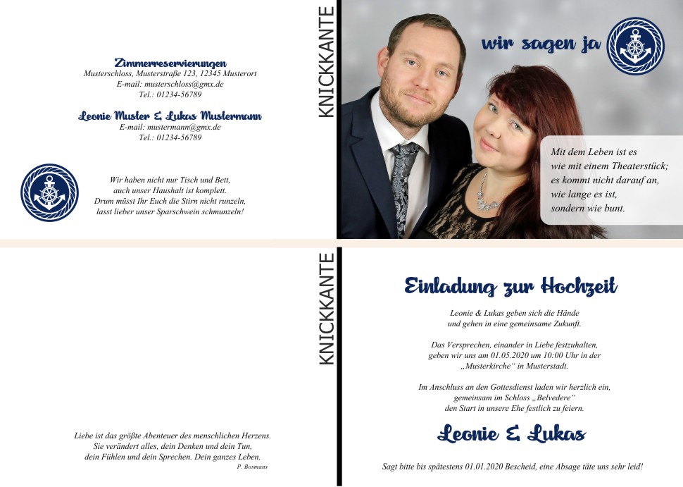  Einladungskarten Hochzeit, Hochzeitseinladungen, Hochzeitskarten, Einladungen für Hochzeit