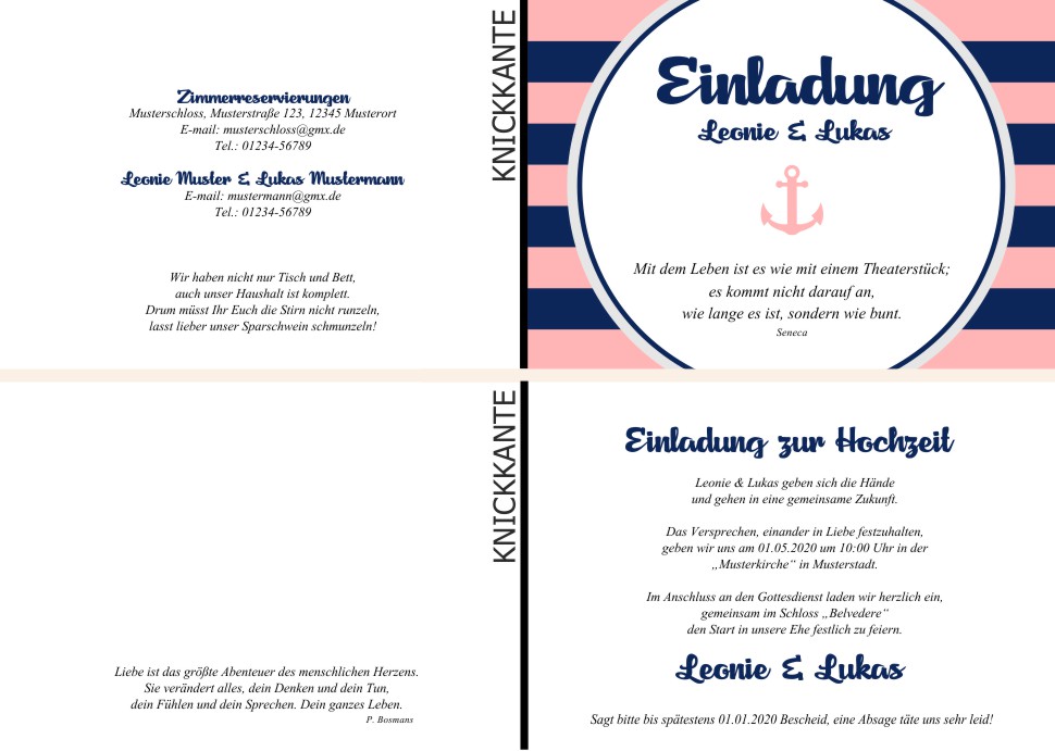  Einladungskarten Hochzeit, Hochzeitseinladungen, Hochzeitskarten, Einladungen für Hochzeit