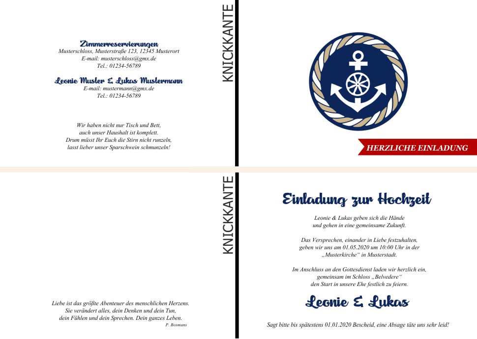  Einladungskarten Hochzeit, Hochzeitseinladungen, Hochzeitskarten, Einladungen für Hochzeit