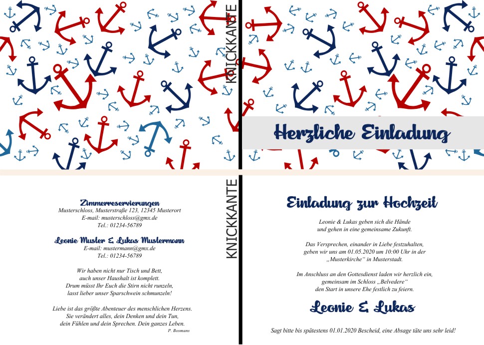 Einladungskarten Hochzeit, Hochzeitseinladungen, Hochzeitskarten, Einladungen für Hochzeit