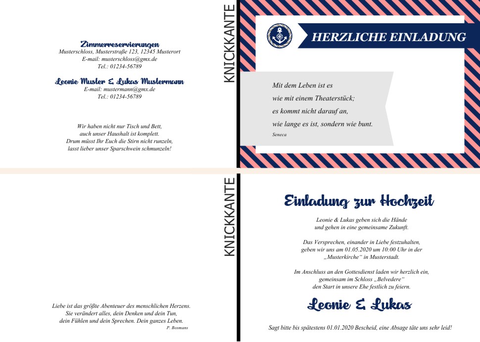  Einladungskarten Hochzeit, Hochzeitseinladungen, Hochzeitskarten, Einladungen für Hochzeit