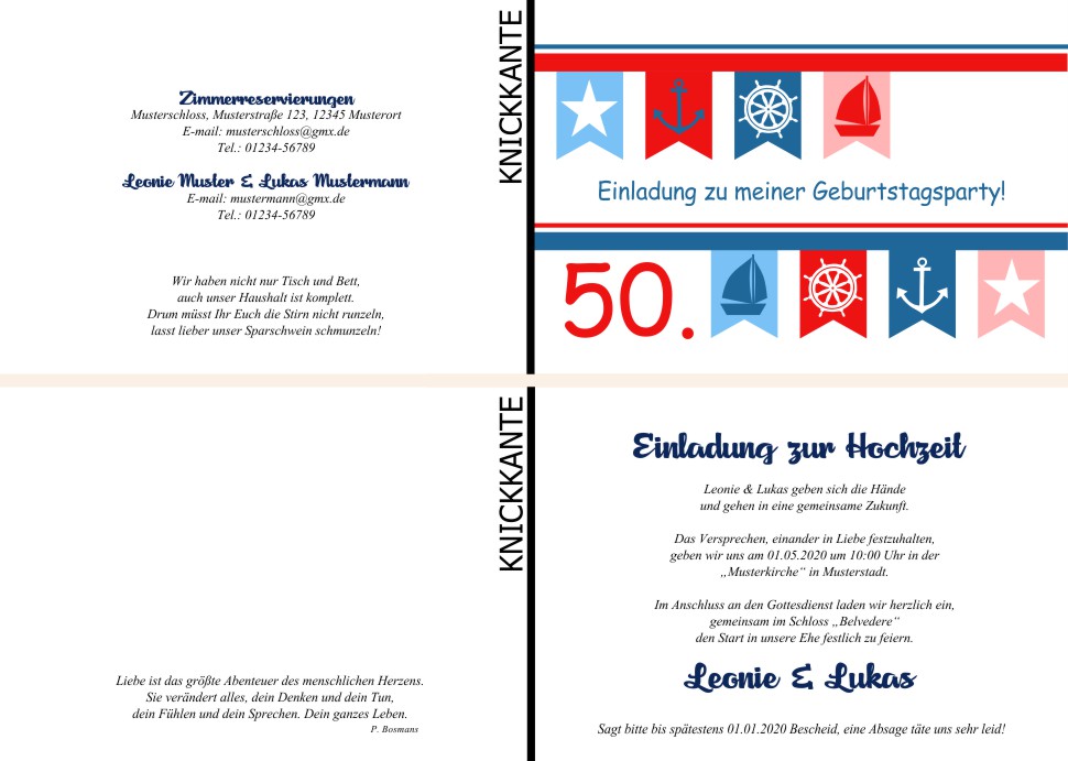  Einladungskarten Hochzeit, Hochzeitseinladungen, Hochzeitskarten, Einladungen für Hochzeit