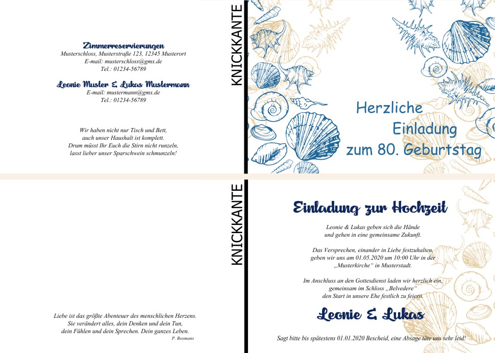  Einladungskarten Hochzeit, Hochzeitseinladungen, Hochzeitskarten, Einladungen für Hochzeit