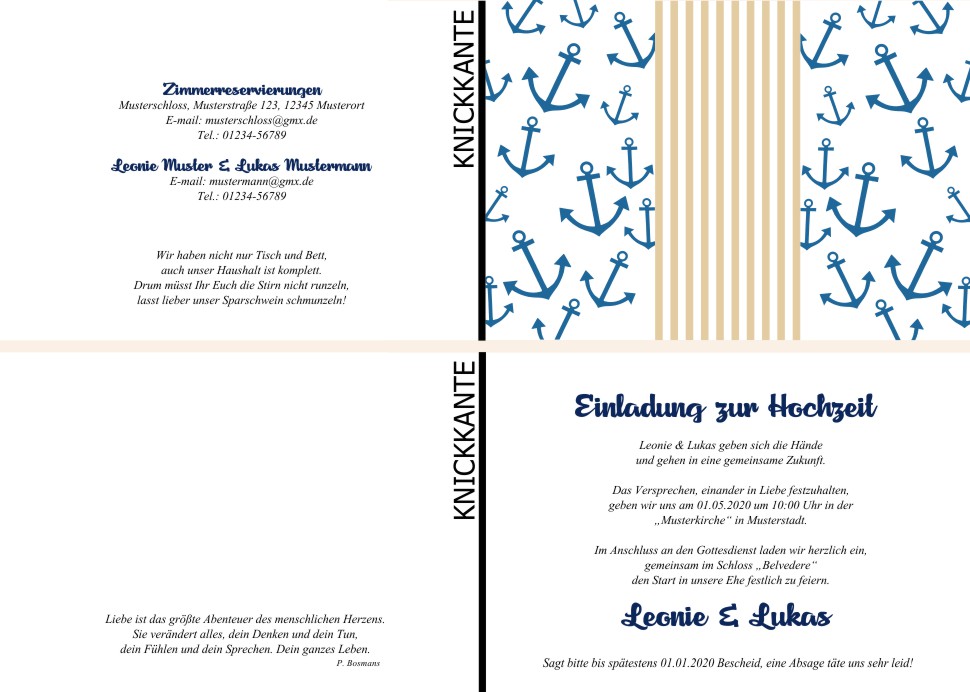  Einladungskarten Hochzeit, Hochzeitseinladungen, Hochzeitskarten, Einladungen für Hochzeit