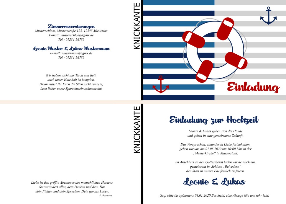  Einladungskarten Hochzeit, Hochzeitseinladungen, Hochzeitskarten, Einladungen für Hochzeit