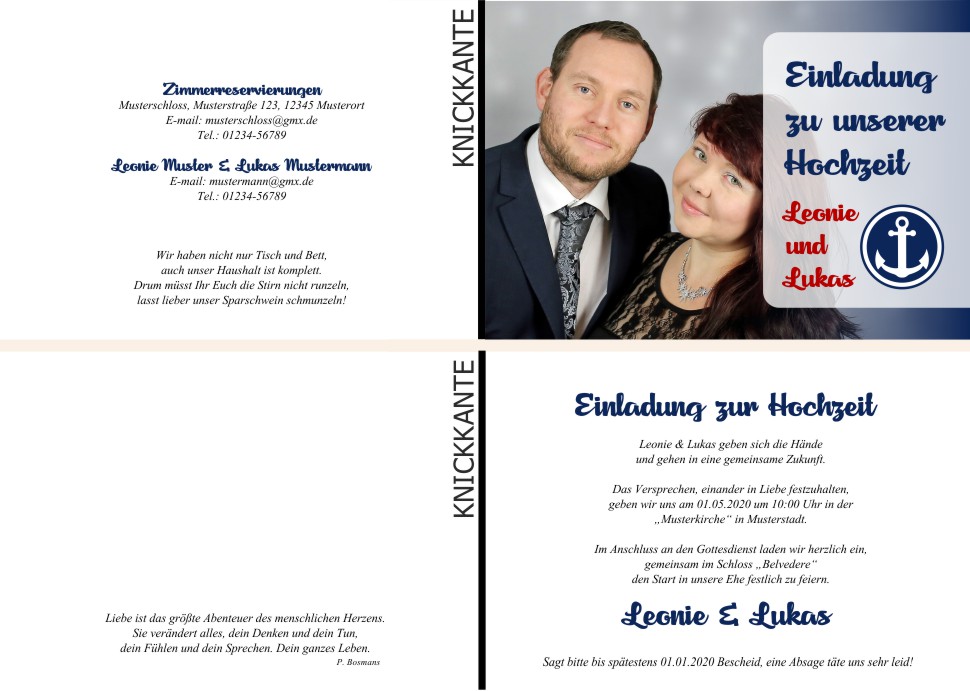  Einladungskarten Hochzeit, Hochzeitseinladungen, Hochzeitskarten, Einladungen für Hochzeit