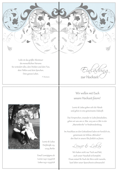  Einladungskarten Hochzeit, Hochzeitseinladungen, Hochzeitskarten, Einladungen für Hochzeit