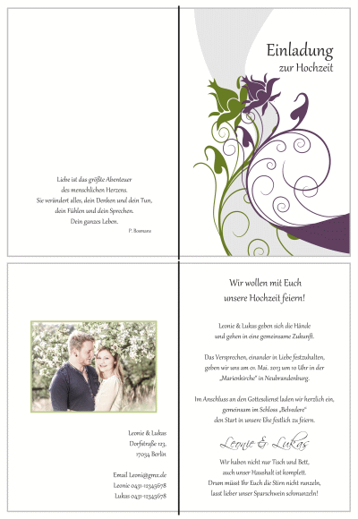  Einladungskarten Hochzeit, Hochzeitseinladungen, Hochzeitskarten, Einladungen für Hochzeit