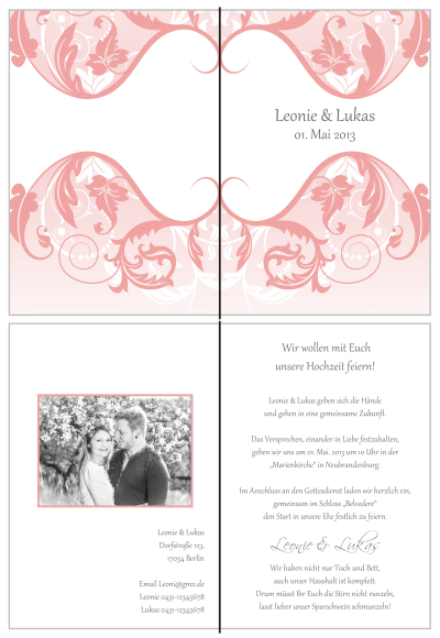  Einladungskarten Hochzeit, Hochzeitseinladungen, Hochzeitskarten, Einladungen für Hochzeit