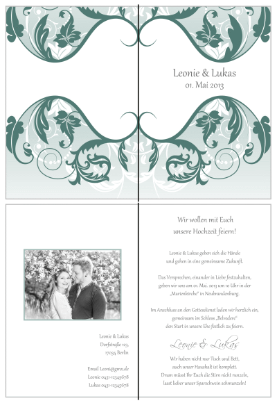  Einladungskarten Hochzeit, Hochzeitseinladungen, Hochzeitskarten, Einladungen für Hochzeit