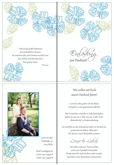  Einladungskarten Hochzeit, Hochzeitseinladungen, Hochzeitskarten, Einladungen für Hochzeit