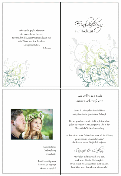  Einladungskarten Hochzeit, Hochzeitseinladungen, Hochzeitskarten, Einladungen für Hochzeit