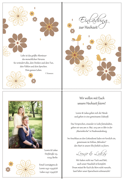  Einladungskarten Hochzeit, Hochzeitseinladungen, Hochzeitskarten, Einladungen für Hochzeit