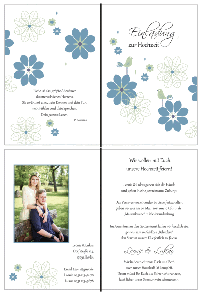  Einladungskarten Hochzeit, Hochzeitseinladungen, Hochzeitskarten, Einladungen für Hochzeit