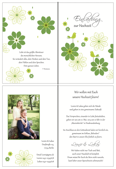  Einladungskarten Hochzeit, Hochzeitseinladungen, Hochzeitskarten, Einladungen für Hochzeit