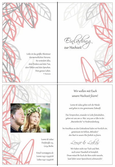  Einladungskarten Hochzeit, Hochzeitseinladungen, Hochzeitskarten, Einladungen für Hochzeit