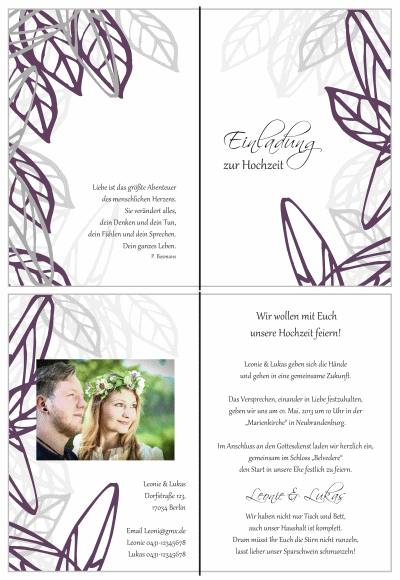  Einladungskarten Hochzeit, Hochzeitseinladungen, Hochzeitskarten, Einladungen für Hochzeit