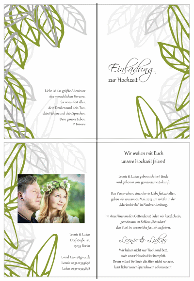  Einladungskarten Hochzeit, Hochzeitseinladungen, Hochzeitskarten, Einladungen für Hochzeit