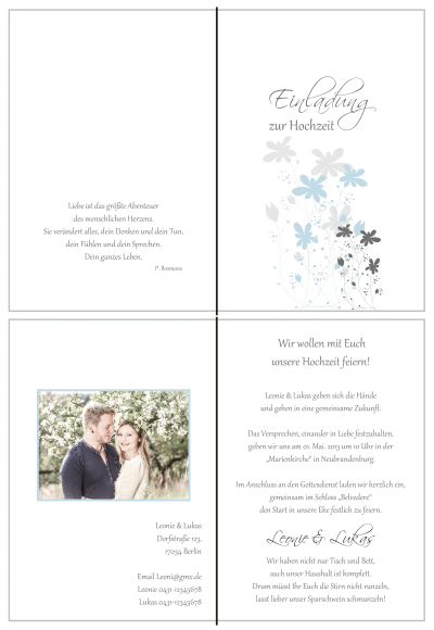  Einladungskarten Hochzeit, Hochzeitseinladungen, Hochzeitskarten, Einladungen für Hochzeit