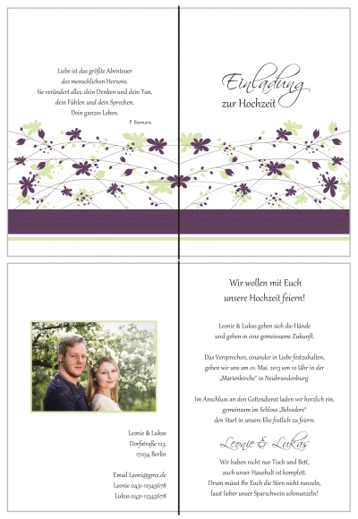  Einladungskarten Hochzeit, Hochzeitseinladungen, Hochzeitskarten, Einladungen für Hochzeit