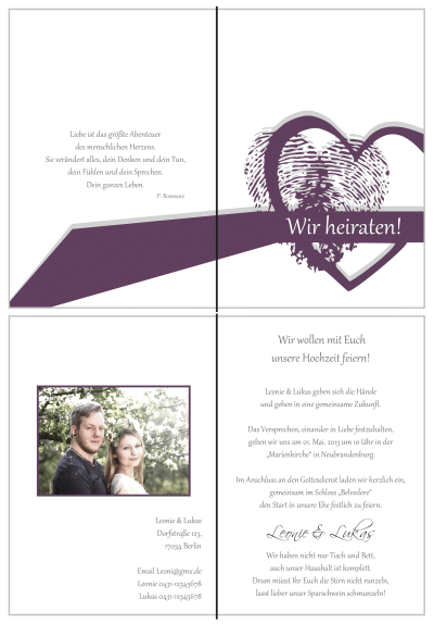  Einladungskarten Hochzeit, Hochzeitseinladungen, Hochzeitskarten, Einladungen für Hochzeit