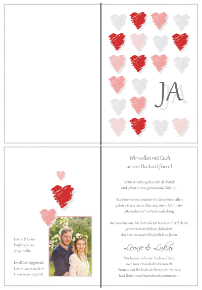  Einladungskarten Hochzeit, Hochzeitseinladungen, Hochzeitskarten, Einladungen für Hochzeit