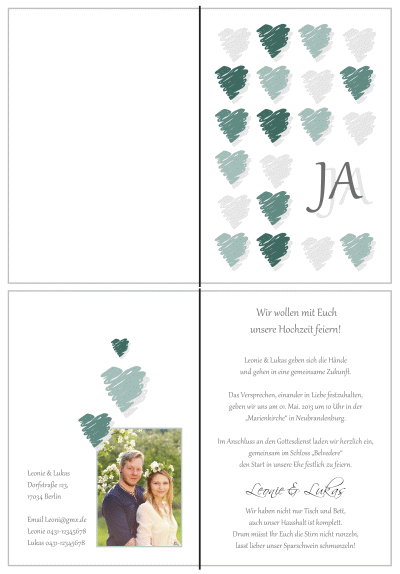  Einladungskarten Hochzeit, Hochzeitseinladungen, Hochzeitskarten, Einladungen für Hochzeit