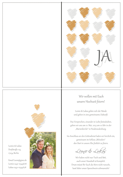  Einladungskarten Hochzeit, Hochzeitseinladungen, Hochzeitskarten, Einladungen für Hochzeit