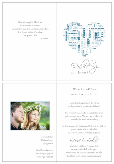  Einladungskarten Hochzeit, Hochzeitseinladungen, Hochzeitskarten, Einladungen für Hochzeit