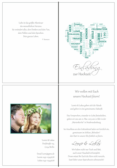  Einladungskarten Hochzeit, Hochzeitseinladungen, Hochzeitskarten, Einladungen für Hochzeit