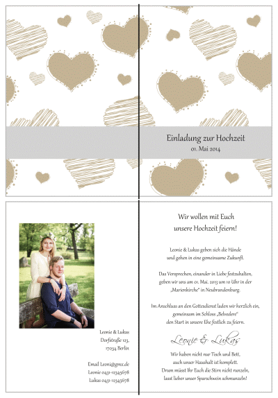  Einladungskarten Hochzeit, Hochzeitseinladungen, Hochzeitskarten, Einladungen für Hochzeit