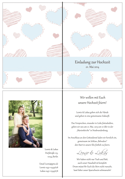  Einladungskarten Hochzeit, Hochzeitseinladungen, Hochzeitskarten, Einladungen für Hochzeit