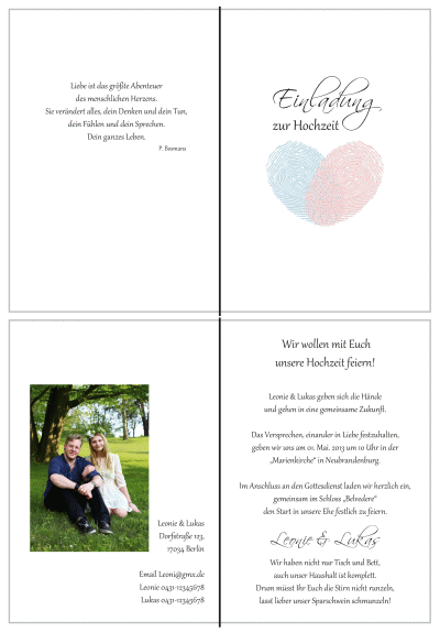  Einladungskarten Hochzeit, Hochzeitseinladungen, Hochzeitskarten, Einladungen für Hochzeit