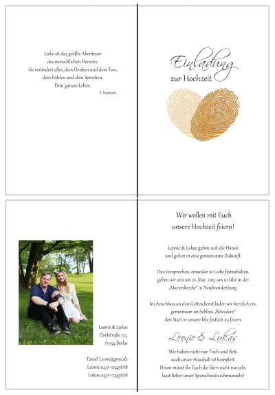  Einladungskarten Hochzeit, Hochzeitseinladungen, Hochzeitskarten, Einladungen für Hochzeit