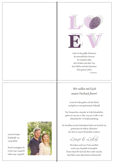  Einladungskarten Hochzeit, Hochzeitseinladungen, Hochzeitskarten, Einladungen für Hochzeit