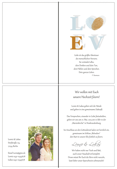  Einladungskarten Hochzeit, Hochzeitseinladungen, Hochzeitskarten, Einladungen für Hochzeit