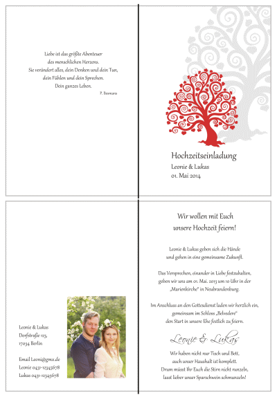  Einladungskarten Hochzeit, Hochzeitseinladungen, Hochzeitskarten, Einladungen für Hochzeit