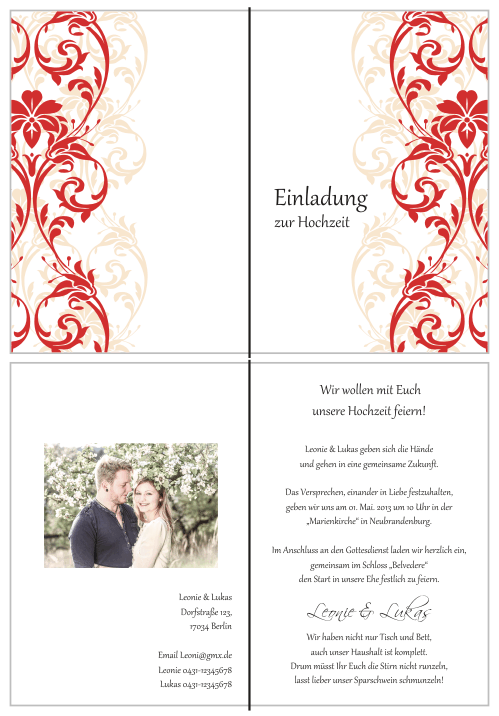  Einladungskarten Hochzeit, Hochzeitseinladungen, Hochzeitskarten, Einladungen für Hochzeit