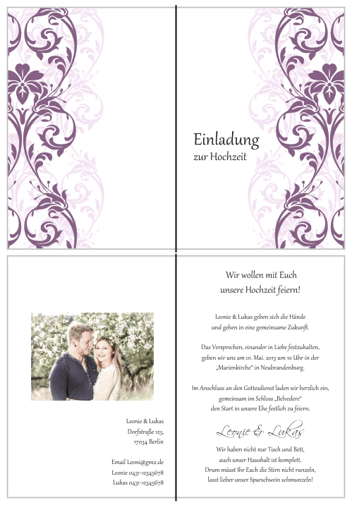  Einladungskarten Hochzeit, Hochzeitseinladungen, Hochzeitskarten, Einladungen für Hochzeit