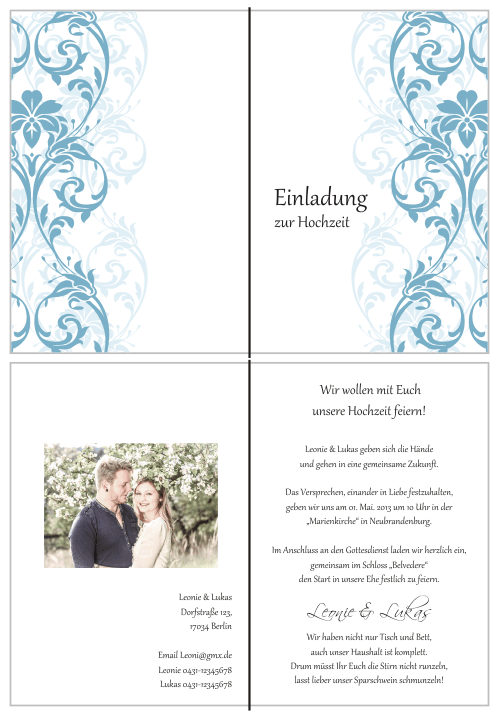  Einladungskarten Hochzeit, Hochzeitseinladungen, Hochzeitskarten, Einladungen für Hochzeit