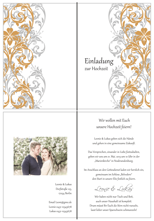  Einladungskarten Hochzeit, Hochzeitseinladungen, Hochzeitskarten, Einladungen für Hochzeit