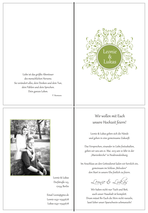  Einladungskarten Hochzeit, Hochzeitseinladungen, Hochzeitskarten, Einladungen für Hochzeit