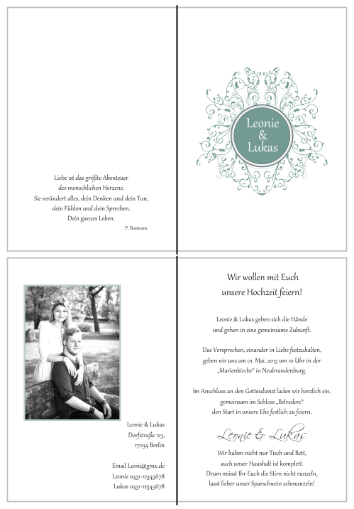  Einladungskarten Hochzeit, Hochzeitseinladungen, Hochzeitskarten, Einladungen für Hochzeit