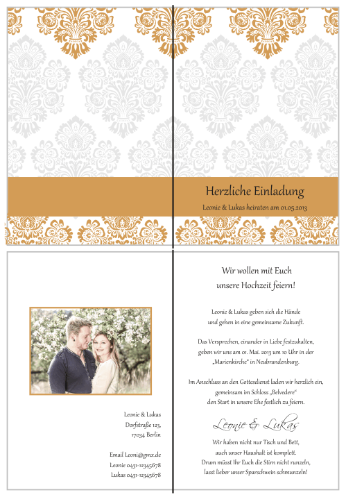  Einladungskarten Hochzeit, Hochzeitseinladungen, Hochzeitskarten, Einladungen für Hochzeit