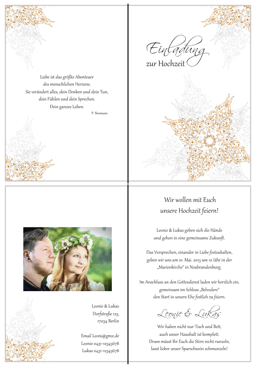  Einladungskarten Hochzeit, Hochzeitseinladungen, Hochzeitskarten, Einladungen für Hochzeit