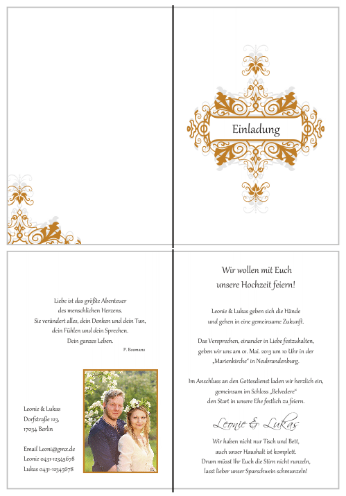  Einladungskarten Hochzeit, Hochzeitseinladungen, Hochzeitskarten, Einladungen für Hochzeit