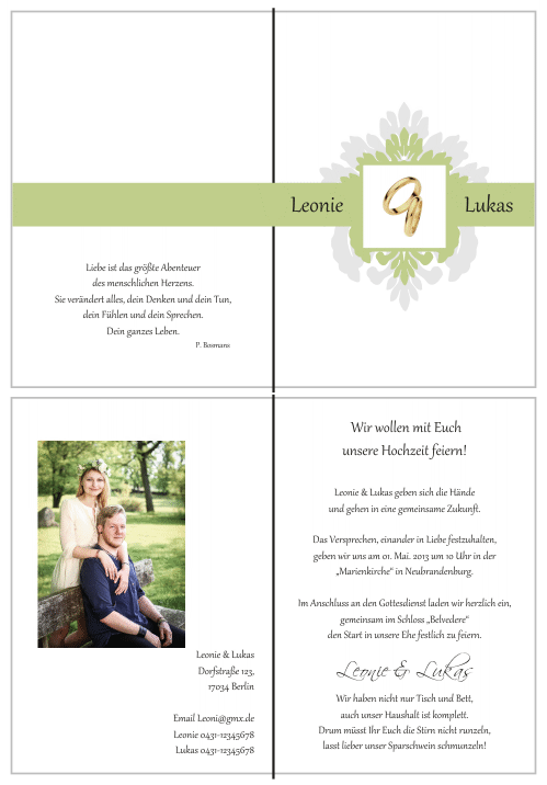  Einladungskarten Hochzeit, Hochzeitseinladungen, Hochzeitskarten, Einladungen für Hochzeit