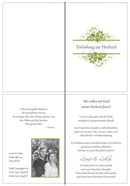  Einladungskarten Hochzeit, Hochzeitseinladungen, Hochzeitskarten, Einladungen für Hochzeit