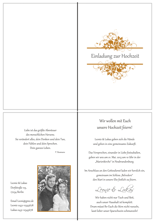  Einladungskarten Hochzeit, Hochzeitseinladungen, Hochzeitskarten, Einladungen für Hochzeit