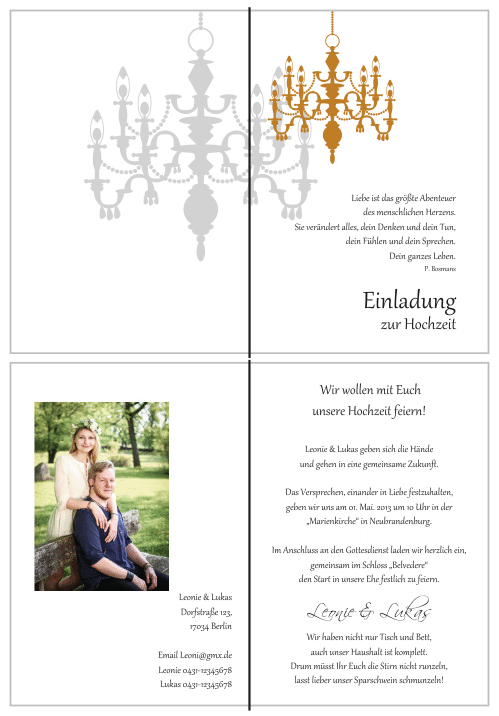  Einladungskarten Hochzeit, Hochzeitseinladungen, Hochzeitskarten, Einladungen für Hochzeit